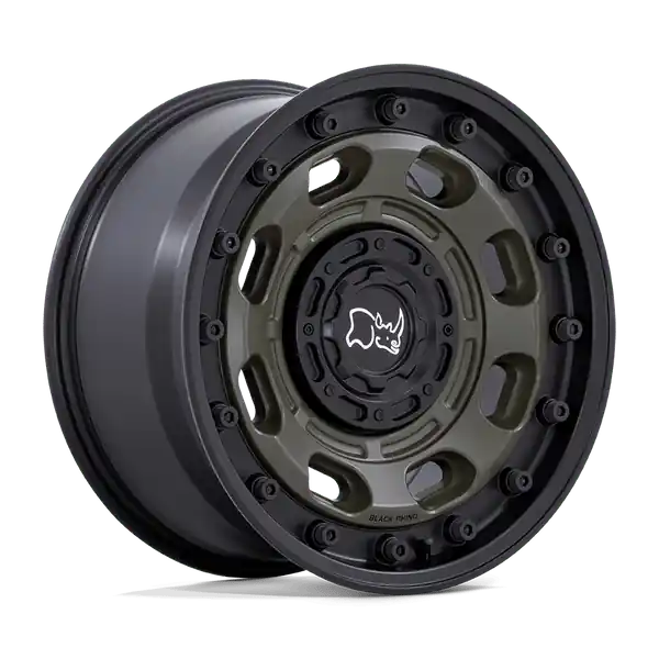 Expédition Rapide Black Rhino Atlas 17x8 5x114.3 / 5x120 38 74.1 Olive Drab Green With Black Lip