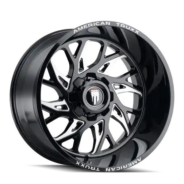 American Truxx Destiny At1913 20x12 6x135 6x139.7 -44 106.1 Gloss Black Milled Meilleur Prix
