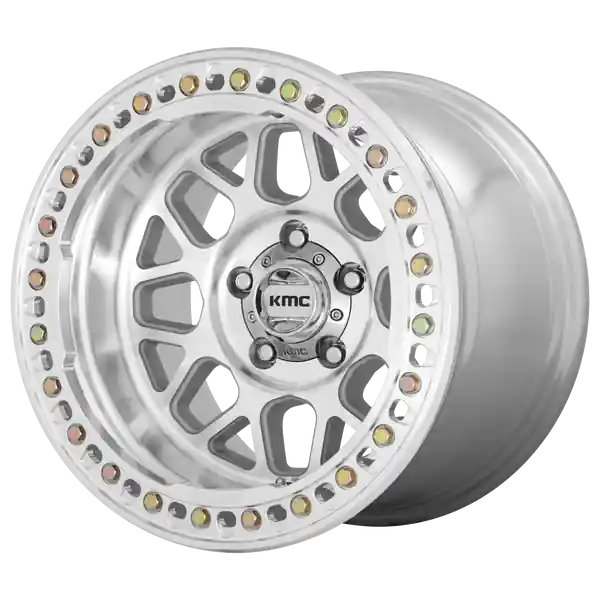 KMC Wheels Km235 Grenade Crawl Beadlock 17x8.5 8x165.1 0 125.1 Machined Pas Cher