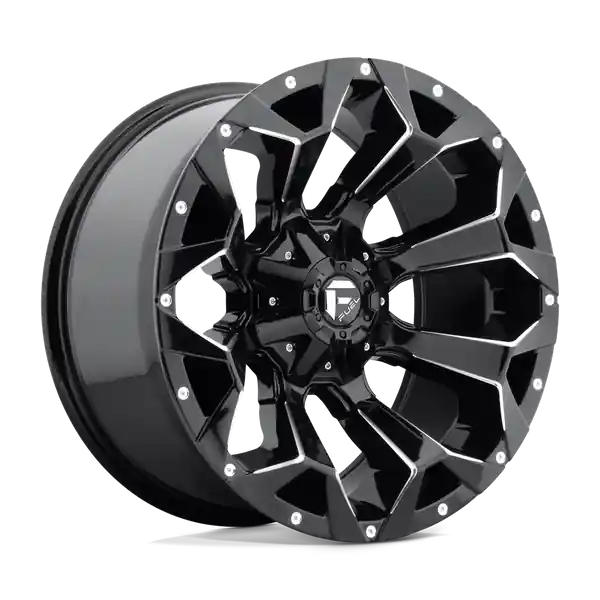 Fuel 1PC D576 Assault 20x10 8x170 -18 125.1 Gloss Black Milled Premium