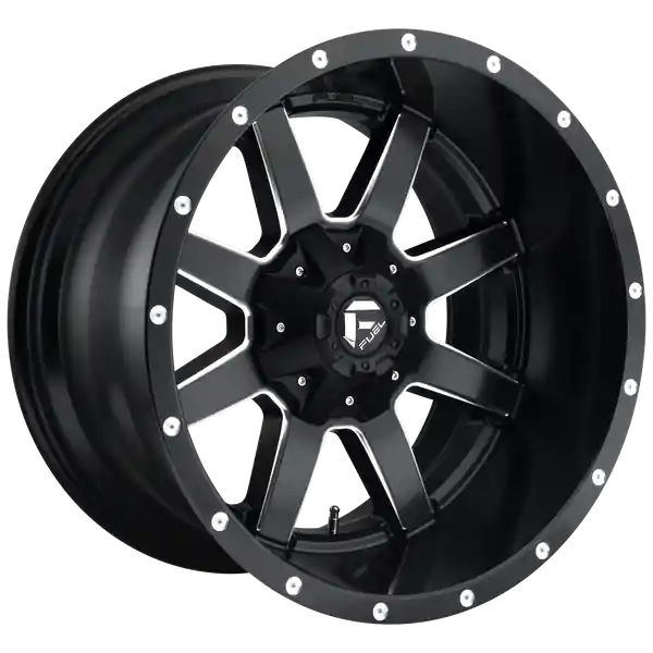 Vente Directe FUEL OFF-ROAD D538 MAVERICK 20X9 8X165.1 20 125.1 MATTE BLACK MILLED
