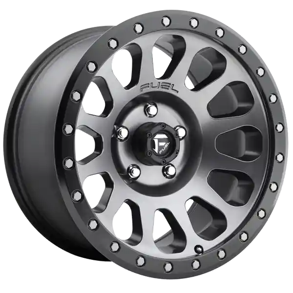 FUEL OFF-ROAD D601 VECTOR 18X9 5X150 20 110.1 MATTE GUN METAL BLACK BEAD RING Dernière Chance