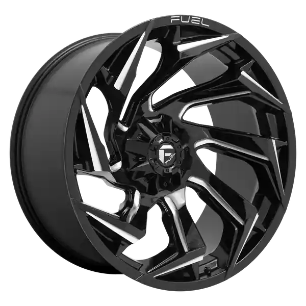 Nouveauté FUEL OFF-ROAD D753 REACTION 20X9 8X180 20 124.2 GLOSS BLACK MILLED