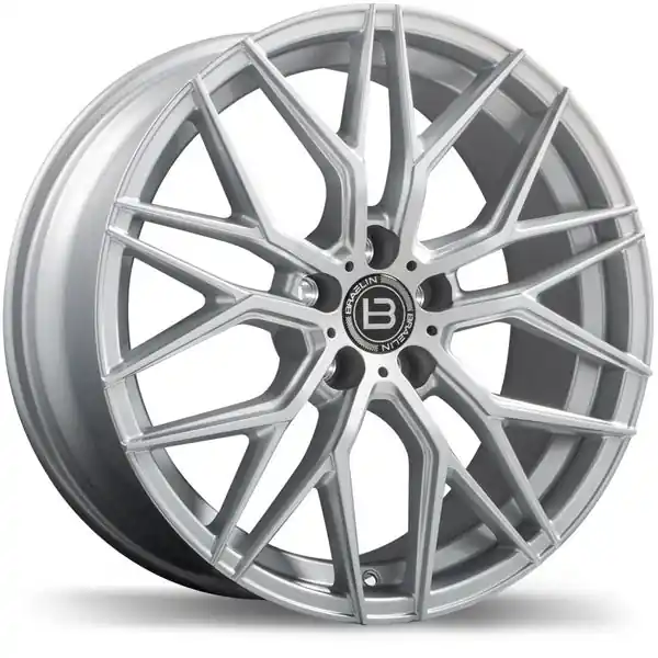 Braelin BR10 19x8.5 5x105mm +45 56.6 Gloss Silver Top Qualité