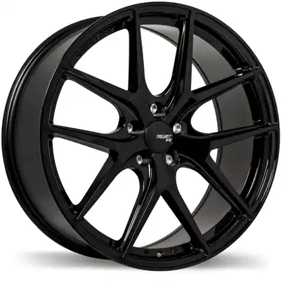 Vente Flash Fast Wheels FC04 20x9.5 5x108mm +45 72.6 Metallic Black