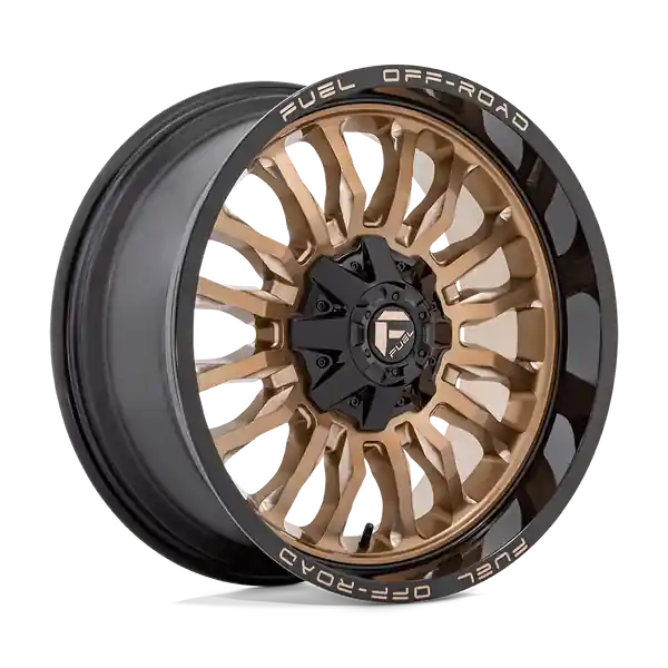 Affaire À Saisir Fuel Off-Road D797 Arc 22x10 8x180 -18 124.2 Platinum Bronze With Black Lip