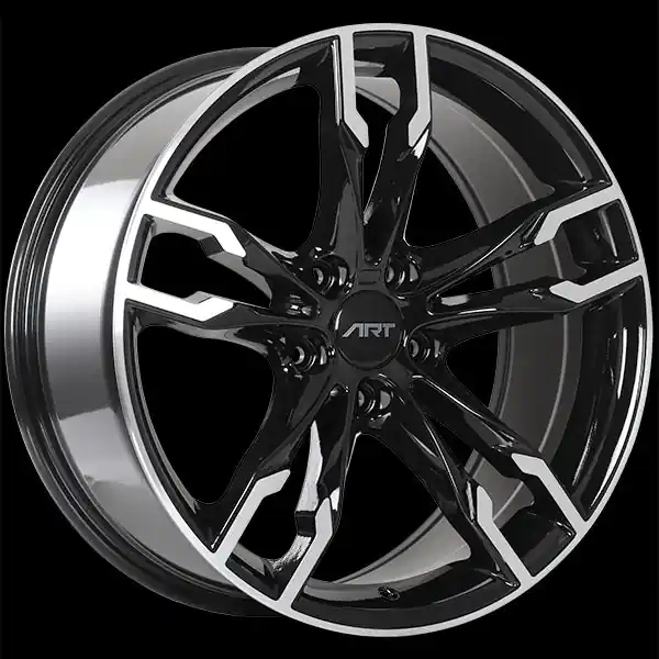 ART Replica 165 19x8.5 5x120 35 72.6mm Gloss Black - Machined Face Authentique