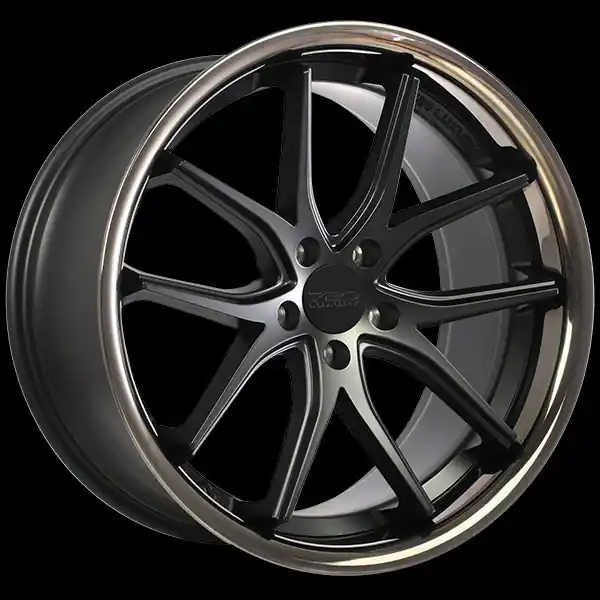 720 Luxury Vanquish 19x8.5 5x112 35 66.6 Satin Black - Black Stainless Lip Promotion Saisonnière