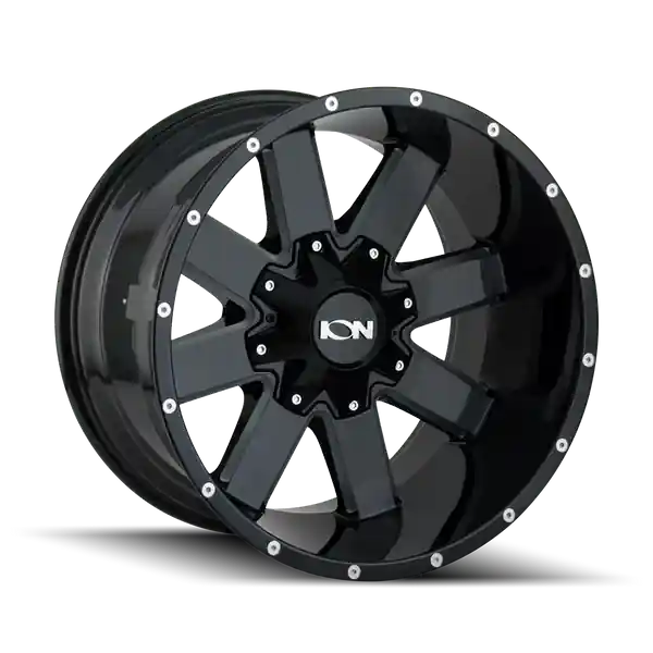 Ion Type 141 17x9 5x127 5x139.7 -12 87 Gloss Black / milled Spokes Offre Du Jour