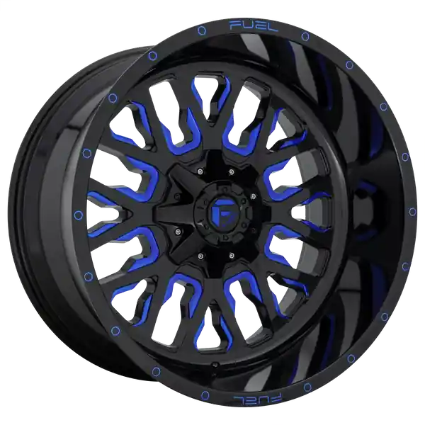 Promotion FUEL OFF-ROAD D645 STROKE 20X9 5X139.7 / 5X150 20 110.1 GLOSS BLACK BLUE TINTED CLEAR
