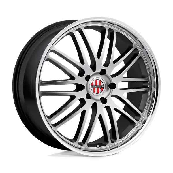 Victor Equipment Lemans 18x11 5x130 36 71.5 Hyper Silver W / Mirror Cut Lip Vente Flash