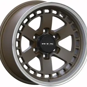 Vente Flash RTX Ozark 17x9 6x139.7 0 106.1 Satin Bronze Machined Lip