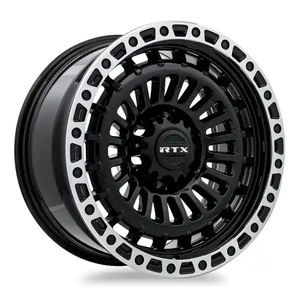 Commander Maintenant RTX Offroad Moab 17x9 6x139.7 0 106.1 Gloss Black Machined Lip