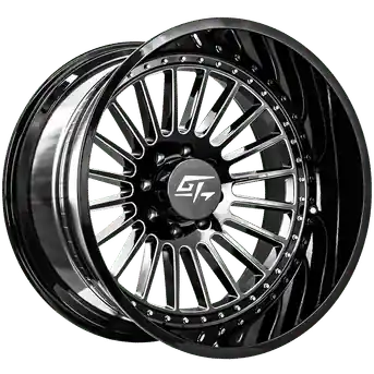 Bon Marché GT Offroad Strike 24x14 8x165.1 -76 125.2 Gloss Black Milled
