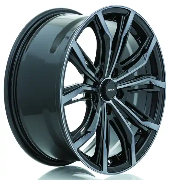 RTX Black Widow 17x7.5 5x114.3 42 73.1 Black Machined Grey Nouvelle Collection