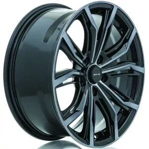 RTX Black Widow 18x8 5x108 40 63.4 Black Machined Grey Offre Exclusive