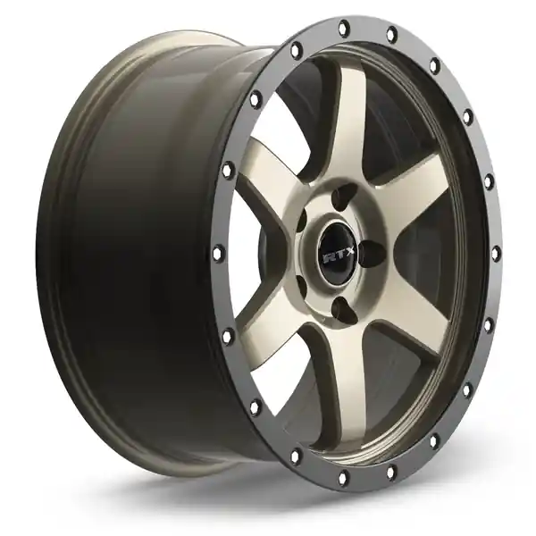 Livraison Express RTX Dakar 17x8 5x114.3 35 73.1 Satin Bronze Black Edge Lip
