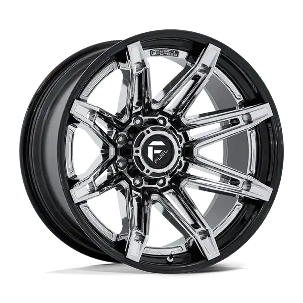 Fuel 1PC Fc401 Brawl 24x12 6x139.7 -44 106.1 Chrome With Gloss Black Lip Vente Flash