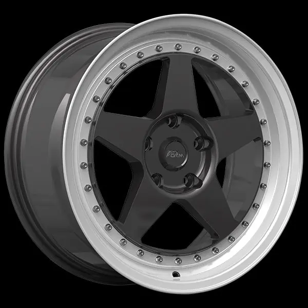 720 Form FF15 18x8.5 5x114.3 35 73.1 Gunmetal - Machined Lip Usine Directe