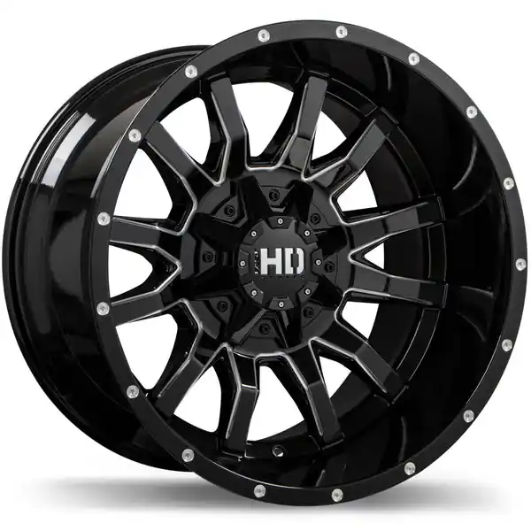 Acheter Direct Fast HD Traxx 20x12.0 8x170mm -44 125 Gloss Black With Milled Trim