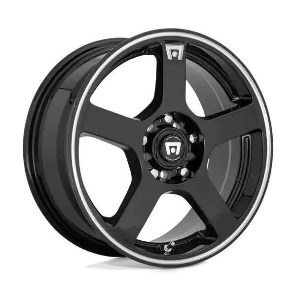 Vente Flash Motegi Mr116 Fs5 17x7 5x100 / 5x114.3 40 72.56 Gloss Black Machined Flange