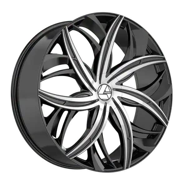 Fait Main Azara AZA-541BM 22x8.5 5x112 / 5x114.3 38 74.1 Gloss Black Machined