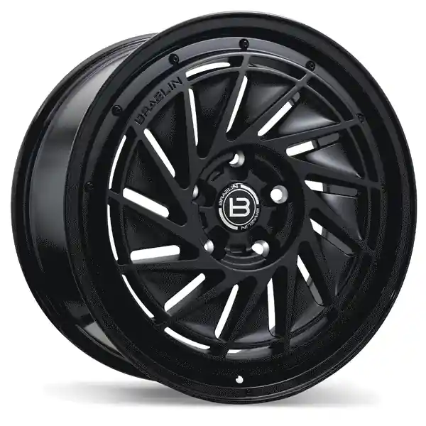 Achat Immédiat Braelin BR16 19x8.5 5x120 25 67.1 Matte Black with Gloss Black Lip