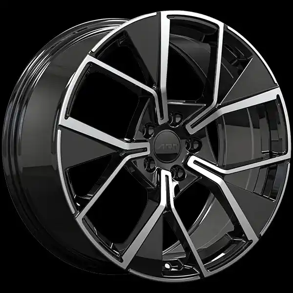 Commande En Gros ART Replica 364 20x8.5 5x112 35 57.1 Gloss Black - Machined Face