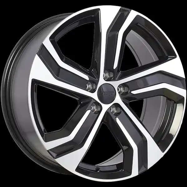 Original ART Replica 236 18x8.0 5x108 45 63.4 Gloss Black - Machined Face