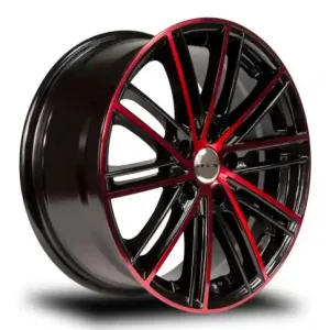 Dernière Chance RTX Strobe 5 18x8 5x114.3 45 73.1 Black Machined Red