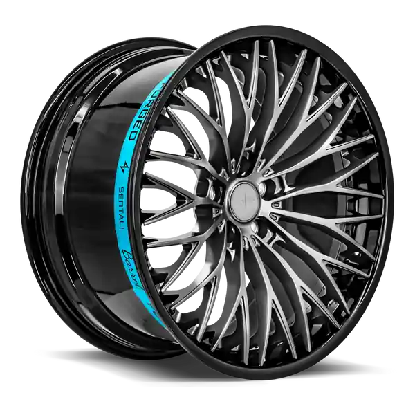 Affaire À Saisir Sentali Barrel Forged SB1 19x8.5 5x120 35 72.6 Gloss Black Lip / Matte Gunmetal Centre