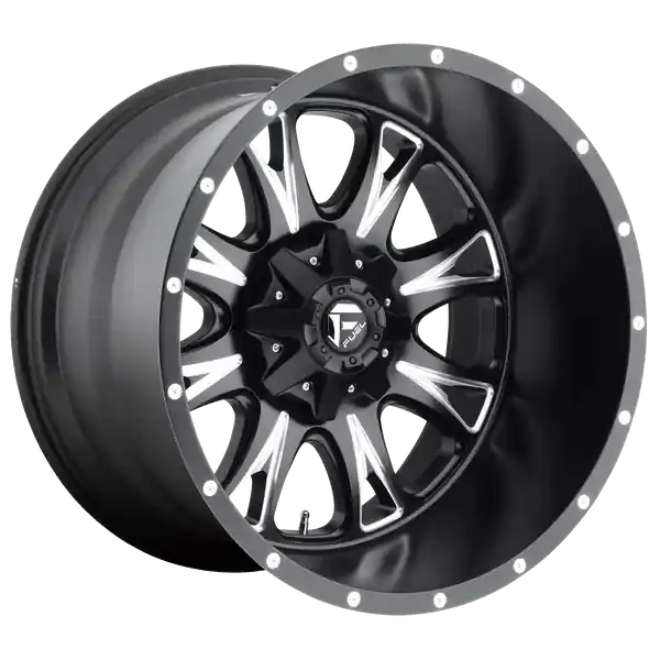 Prix Cassé FUEL OFF-ROAD D513 THROTTLE 17X6.5 8X165.1 129 125.1 MATTE BLACK MILLED