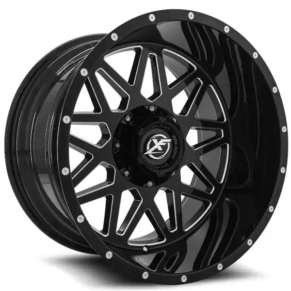 XF Offroad XF-211 20x9 5x127 / 5x139.7 0 78.1 Gloss Black Milled Vente Directe