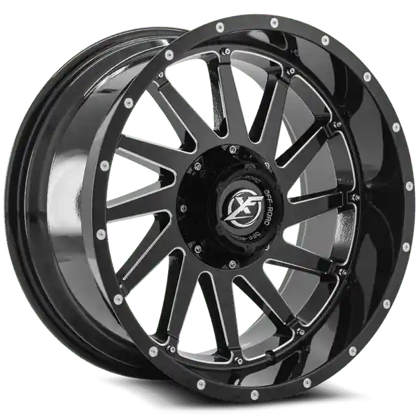 Achetez Aujourd’hui XF Offroad XF-216 20x9 5x127 / 5x139.7 0 78.1 Gloss Black Milled