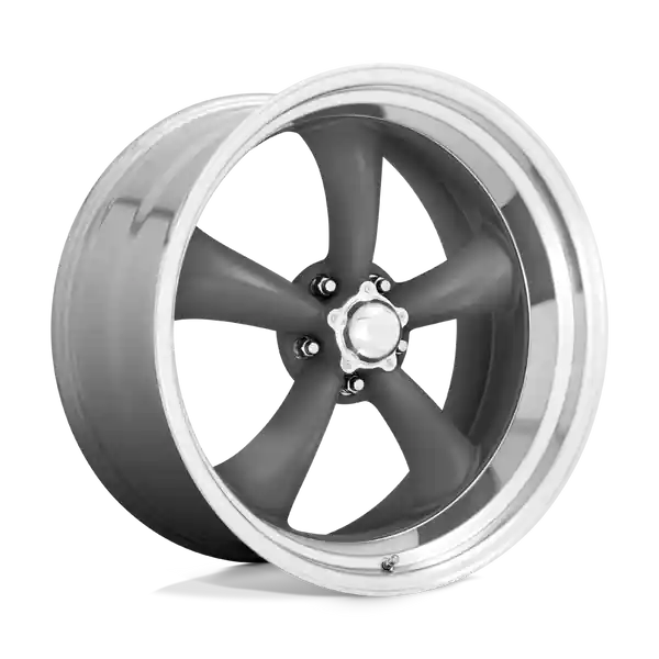 American Racing Vintage Vn215 Classic Torq Thrust Ii 22x11 5x127 18 83.06 Mag Gray Machined Lip Offre Du Jour
