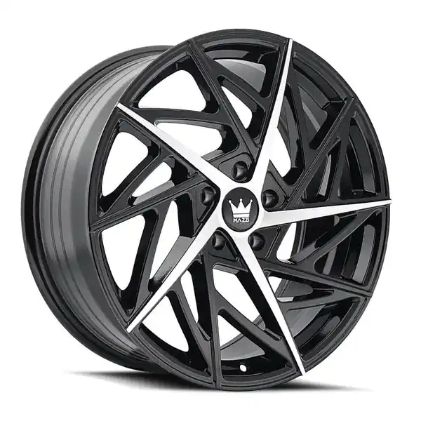 Prix Choc Mazzi Freestyle 377 17x8 5x114.3 35 72.6 Gloss Black Machined