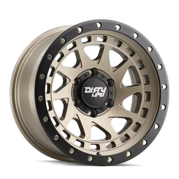 Dirty Life Enigma 9311 17x9 6x139.7 -38 106 Satin Gold Super Prix