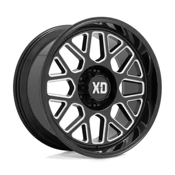 XD Wheels Xd849 Grenade 2 20x9 8x165.1 0 125.1 Gloss Black Milled Certifié