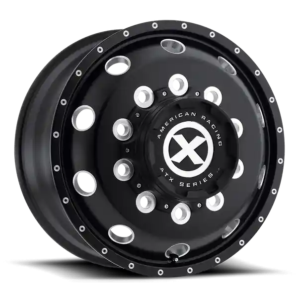 Must-Have Atx Ao400 Baja 22.5x9 10x285.75 152 220.1 Gloss Black Milled - Front