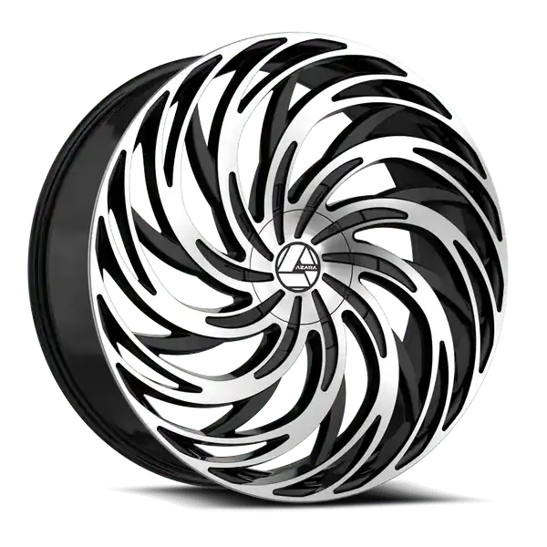 Azara AZA-531BM 22x8.5 5x112 / 5x114.3 38 74.1 Gloss Black Machined Promotion Saisonnière