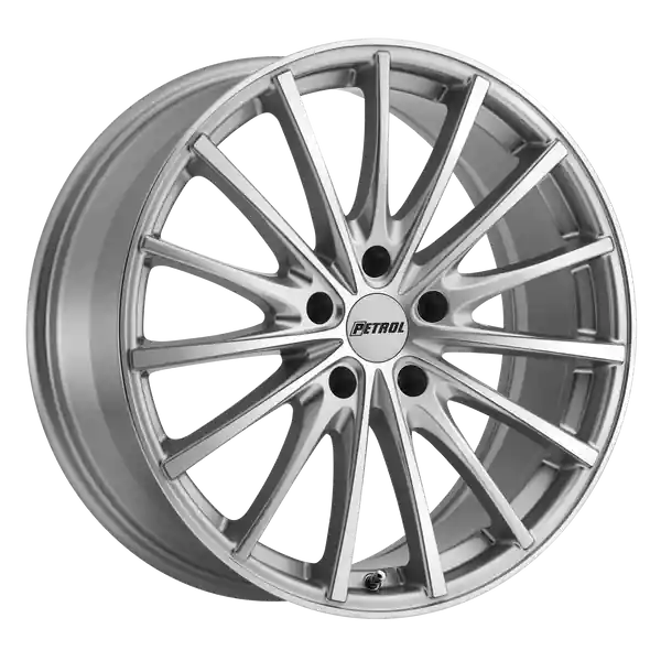 Artisanat Petrol P3a 18x8 5x100 35 72.1 Silver W / Machined Cut Face