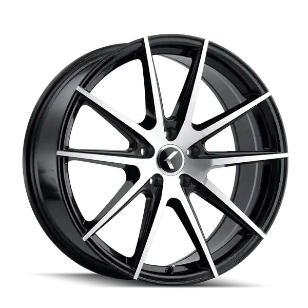 Kraze Turismo Kr193 20x8.5 5x108 38 63.5 Black / machined Face Nouvelle Collection