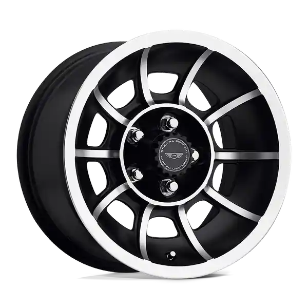 American Racing Vintage Vn47 Vector 15x8.5 5x114.3 6 86 Satin Black Machined Top Qualité