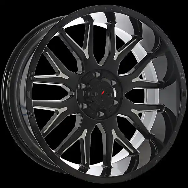Forged Wheels XR101 20x10 8x180 -19 124.3 Gloss Black - Milled Edge Achetez Aujourd’hui