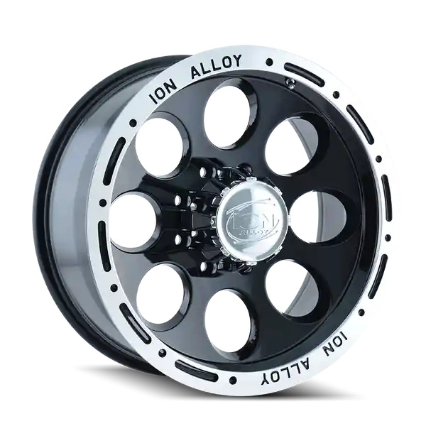 Ion Type 174 16x8 5x139.7 -5 108 Black / machined Lip Livraison Express