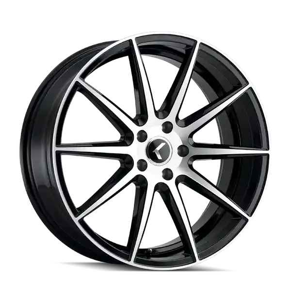Kraze Cosmos Kr194 17x8 5x114.3 38 72.62 Gloss Black Machined Bon Marché