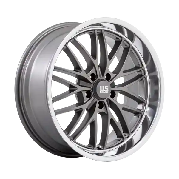 Meilleure Vente Us Mag 1pc U139 Santa Cruz 20x10 5x127 6 78.1 Anthracite With Diamond Cut Lip