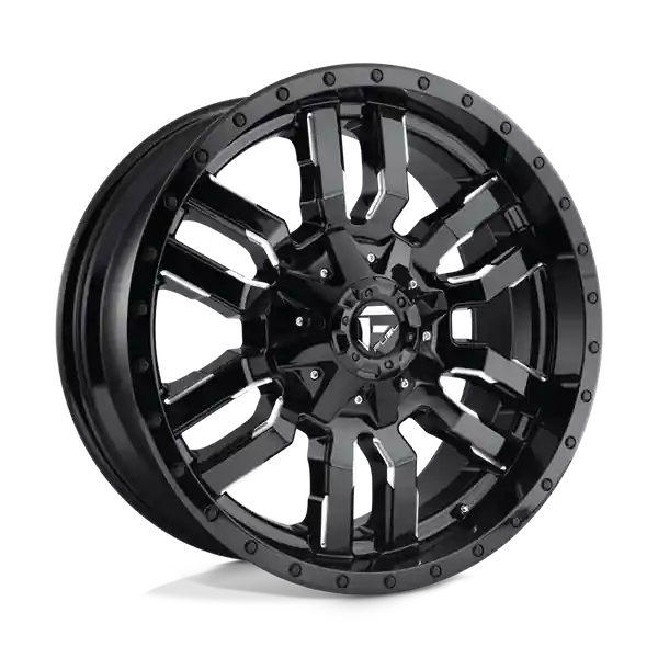 Achetez Aujourd’hui Fuel 1PC D595 Sledge 20x10 8x180 -18 124.2 Gloss Black Milled
