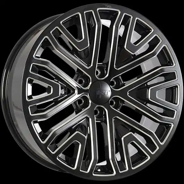 ART Replica 176 24x10.0 6x139.7 31 77.8 Gloss Black - Milled Edge Meilleur Choix