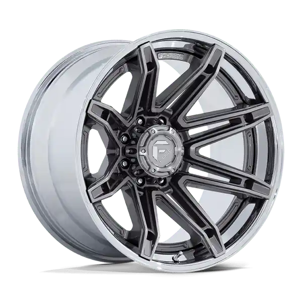 Prix Réduit Fuel 1PC Fc401 Brawl 20x10 8x165.1 -18 125.1 Platinum With Chrome Lip